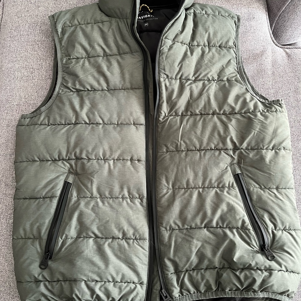 Men's Green Puffer Vest